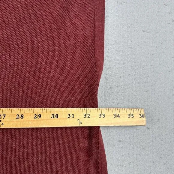 Lululemon Call Me Cozy Wrap Women’s OS Red Cotton Yak Blend Full Zip Sweater - Picture 7 of 16